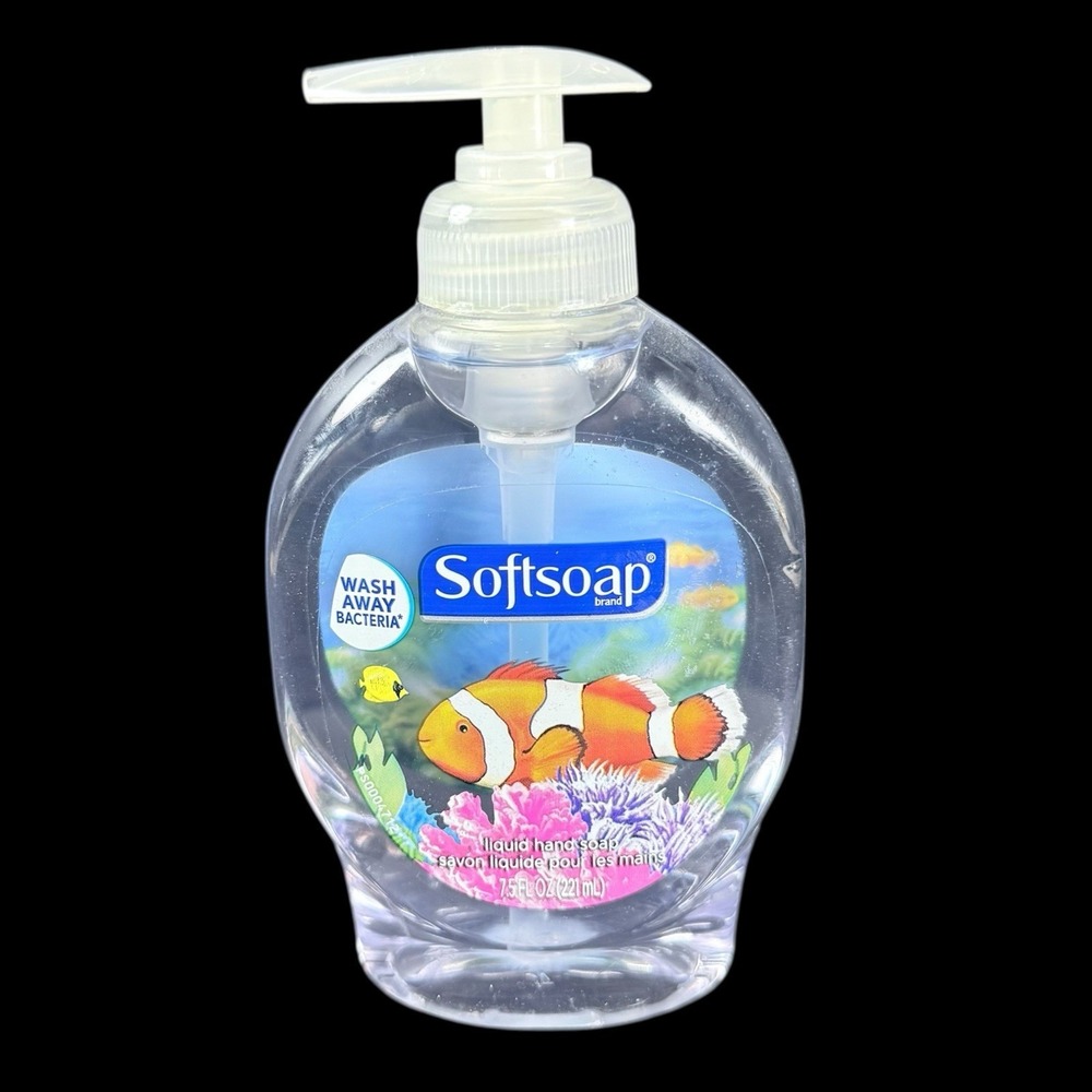 Vintage SoftSoap Aquarium Series Fish Panel Inside 7.5‎ oz Clownfish New Unused